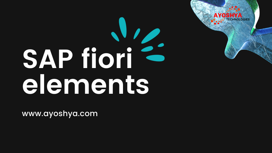 SAP fiori elements